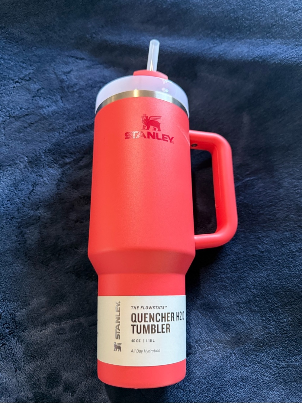 Stanley Salmon 🍣 Insulated Quencher Tumbler with Handle and Straw